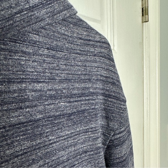 Merona Sweater Cowl Neck Blue & White Marled Size Medium - Picture 12 of 16